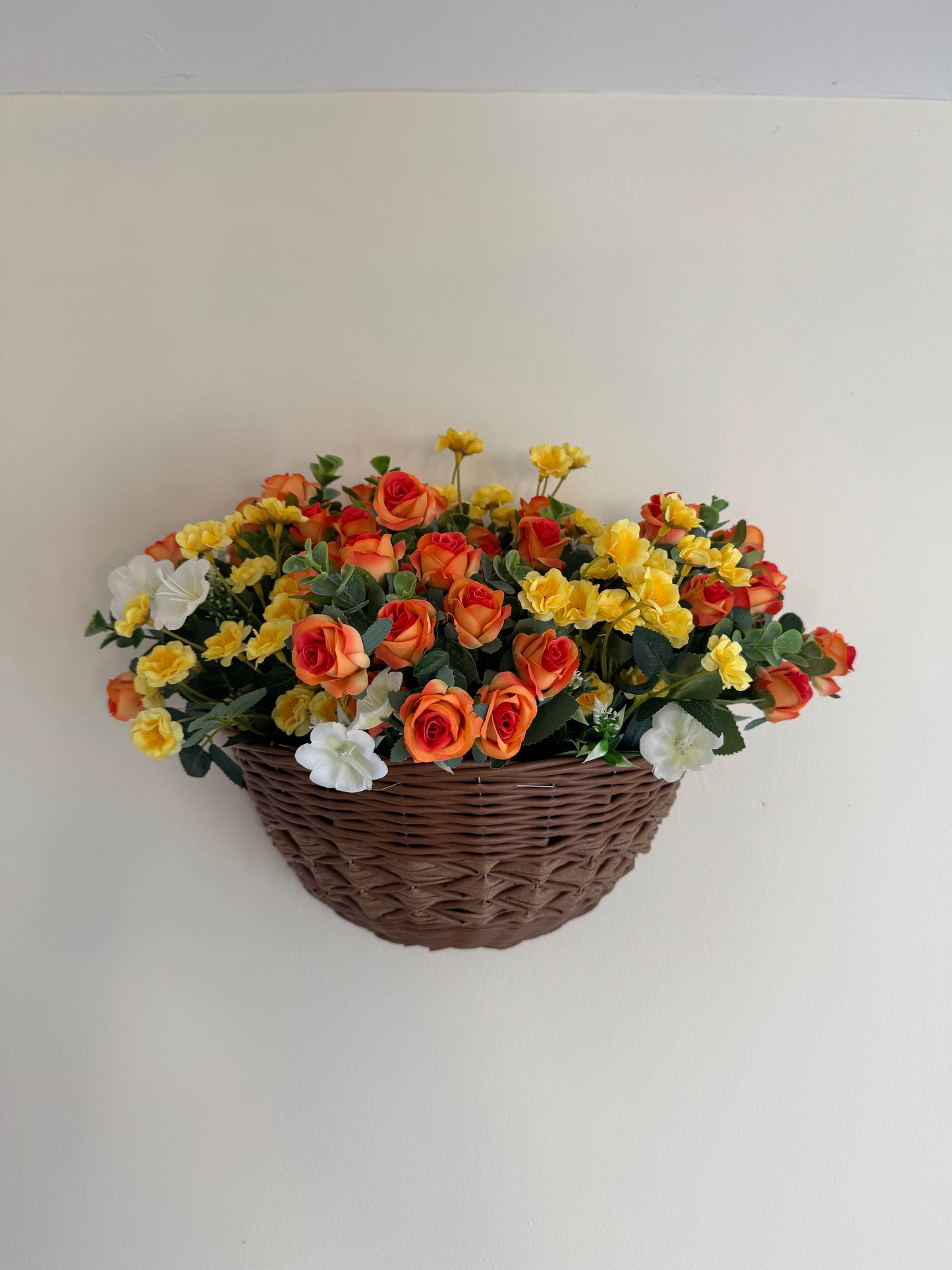 Brown Faux Wall Baskets