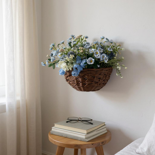 Brown Faux Wall Baskets